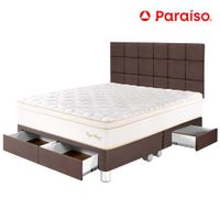 Dormitorio PARAISO Royal Prince C/Cajones King + Cabecera Blocks Chocolate