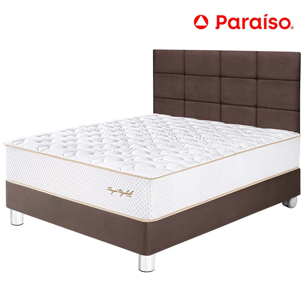 Dormitorio PARAISO Royal Elizabeth 2 Plazas + Cabecera Blocks Chocolate