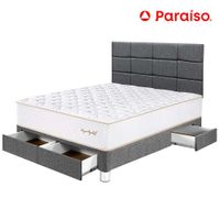 Dormitorio PARAISO Royal Elizabeth C/Cajones 2 Plazas + Cabecera Block Gris