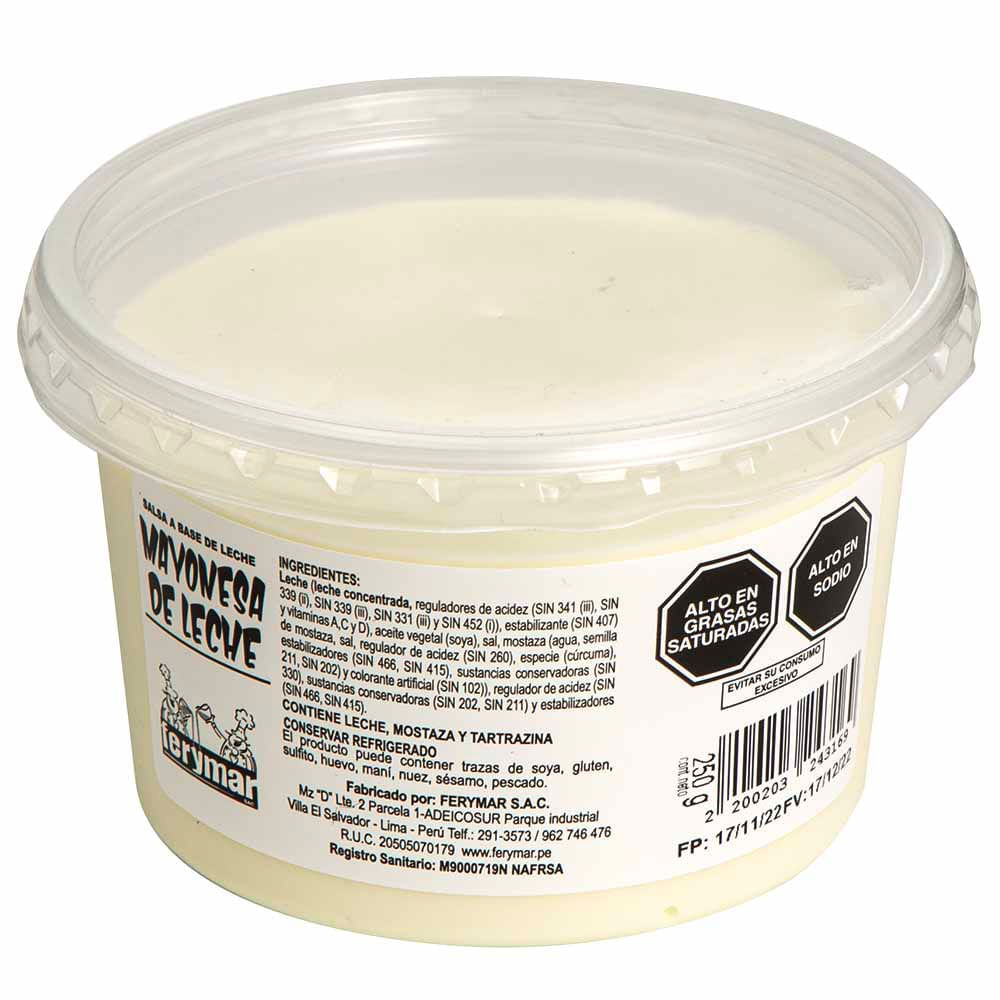 Mayonesa FERYMAR Envase 250g