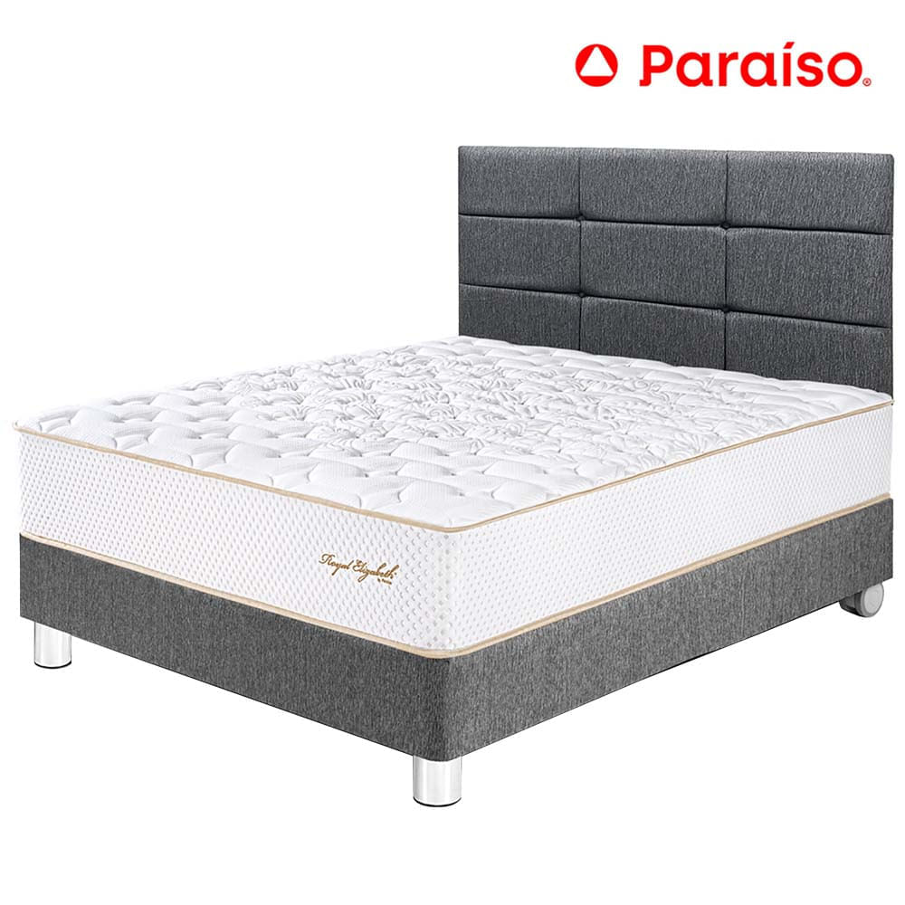 Dormitorio PARAISO Royal Elizabeth 1.5 Plazas + Cabecera Blocks Gris