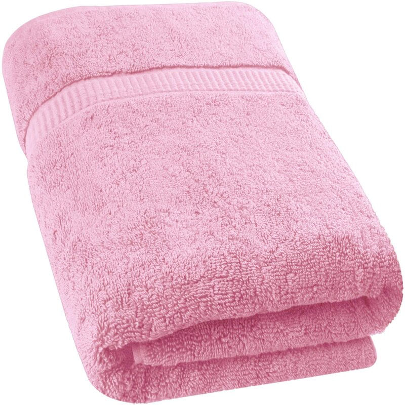 Toalla extra baño 170 x 90 cm Rosado BB de 560 Gr