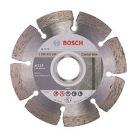 Disco diamantado segmentado Bosch 115x22,23x1,6x10mm/Standard para concreto