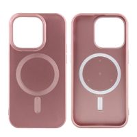 Case para iPhone 14 pro con magsafe, metalizado rosado