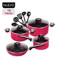 Set de Ollas Antiadherentes FZ-1612T Fucsia