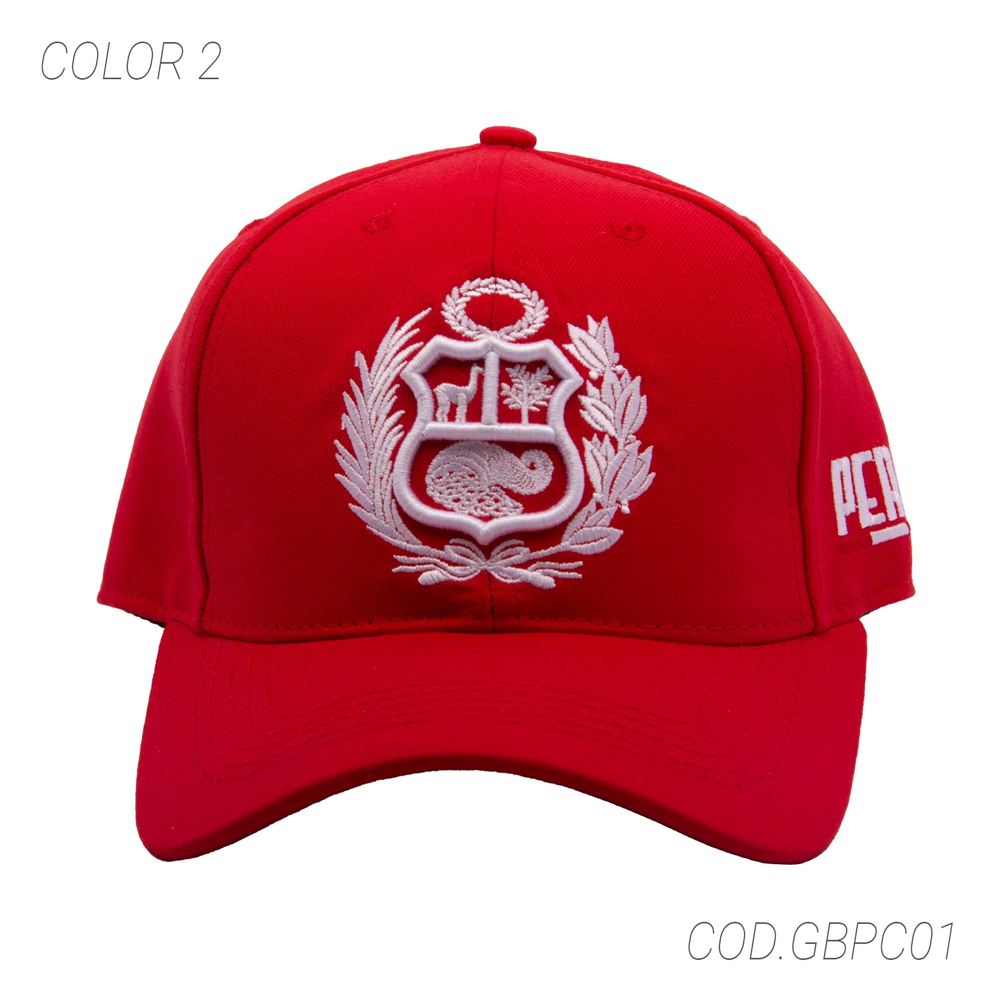 GORRA CON BROCHE UNISEX GBPC01 SUNTIME Rojo_blanco - 1016426