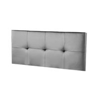 CABECERA POLIPIEL CRETA MAVISAC PLAZA KING COLOR PLATA - TELA