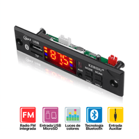 Panel Rectangular Lector Audio Bluetooh Fm Mp3 Auxiliar