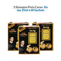 3 Shampoo Pinta Canas - Da Joy 25ml x10 Sachets