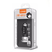 Cargador De Auto LDNIO 36W 2 en 1 Tipo C y Usb 3.0