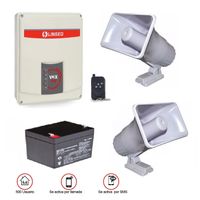 KIT Alarma Sirena Vecinal Comunitaria Linseg Panel VOX-500 Celular