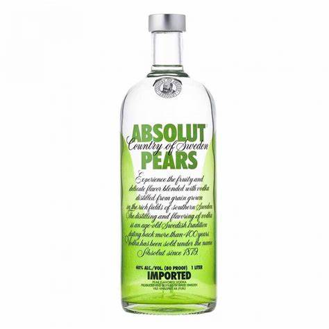 absolut vodka pears 750 ml (oferta)