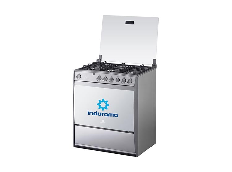 COCINA A GAS INDURAMA PARMA QUARZO 6 QUEMADORES