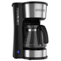 Cafetera 4 en 1 de 5Tsz con Filtro Permanente BLACK & DECKER CM0755S Plateado