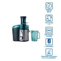 Extractor de Jugos Indurama EI-CR 1.1L Acero