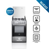 Cocina de Pie Indurama Olvera Qz a Gas 4 Quemadores Croma