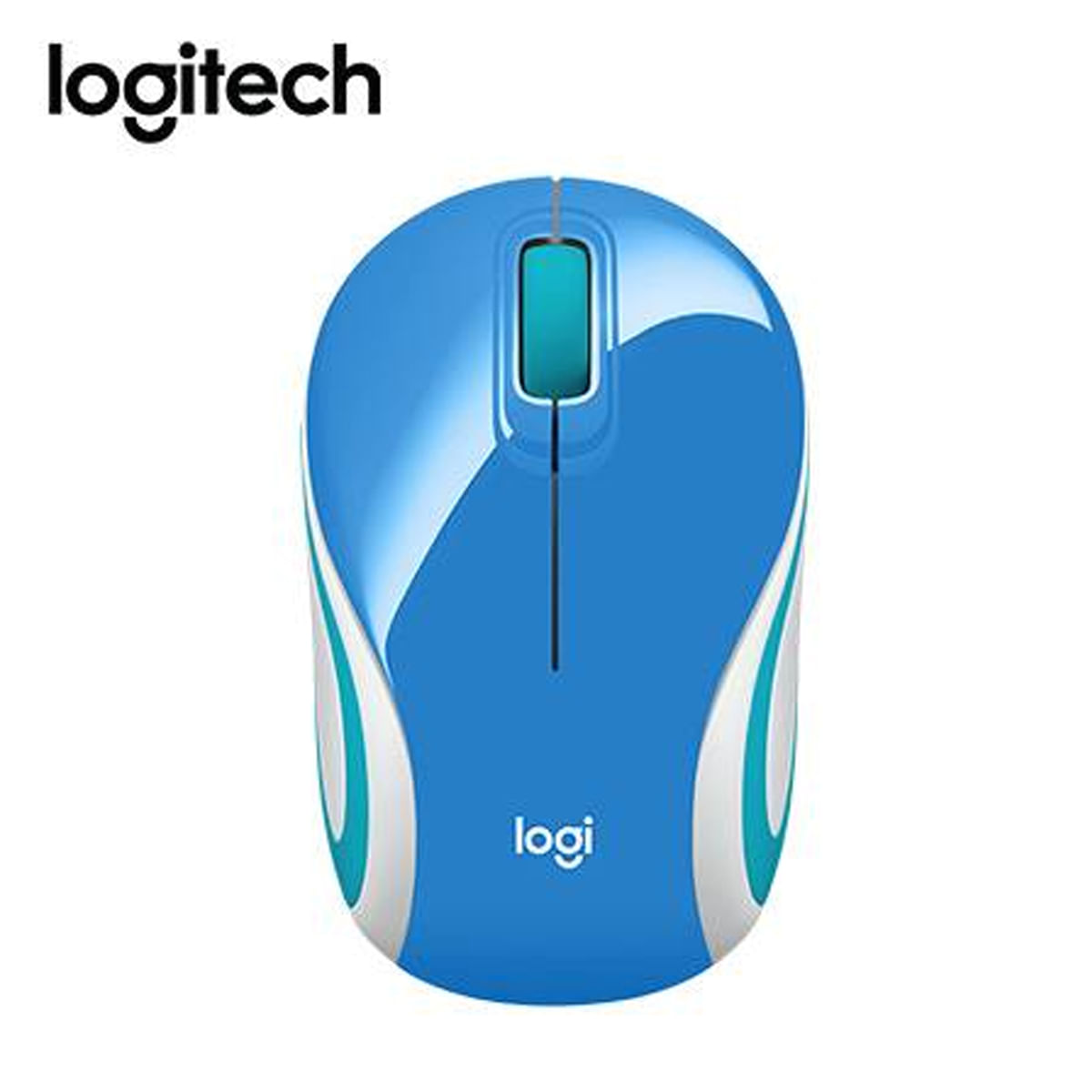 Mouse Logitech M187 Mini Blue Wireless