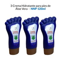 3 Crema Hidratante para pies de Áloe Vera - NNP 120ml