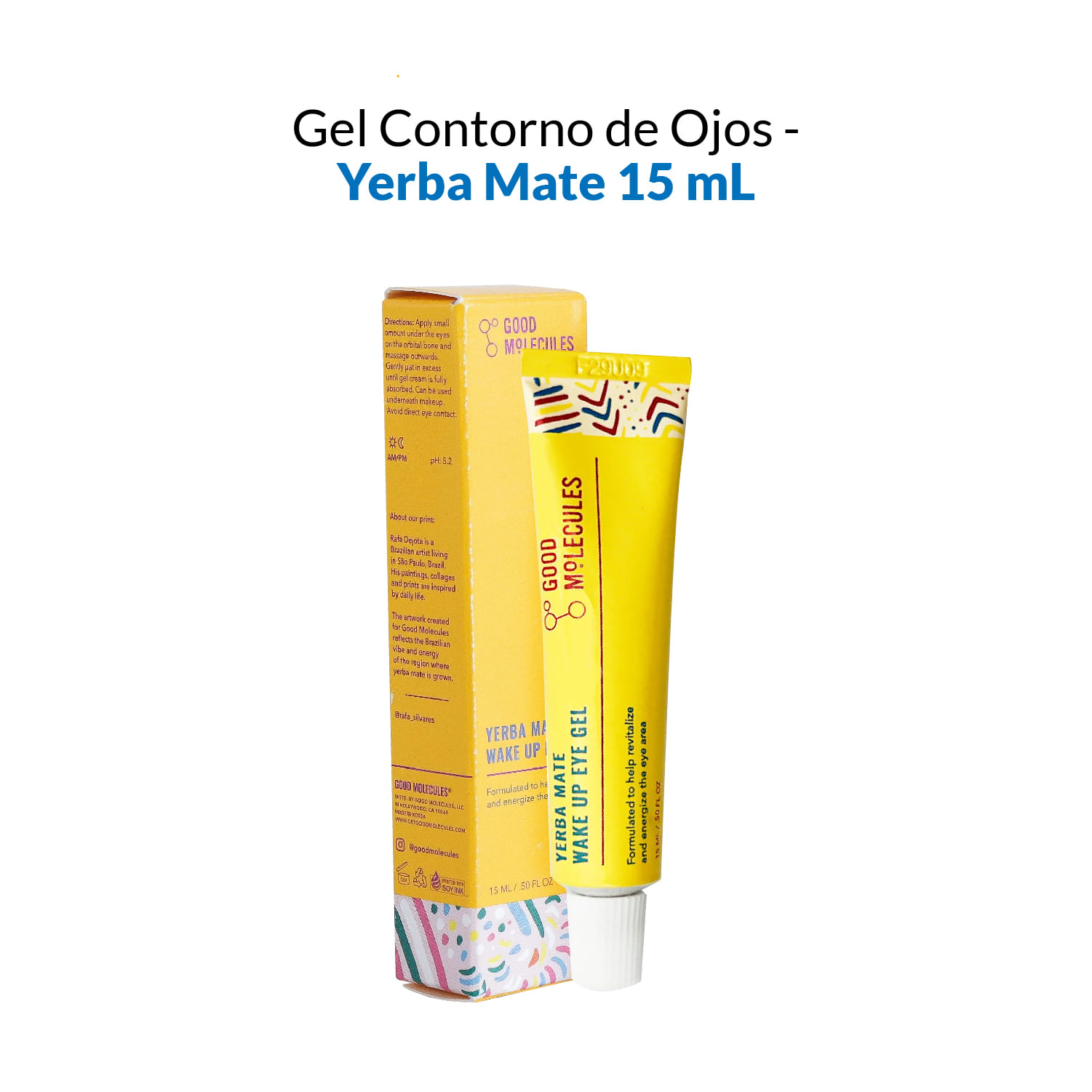 Contorno De Ojos Yerba Mate Wake Up Eye Gel Good Molecules