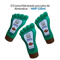 3 Crema Hidratante para pies de Almendras - NNP 120ml