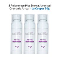 3 Rejuvenece Plus Eterna Juventud Crema de Arroz - La Cooper 50g