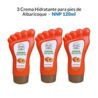 3 Crema Hidratante para pies de Albaricoque - NNP 120ml