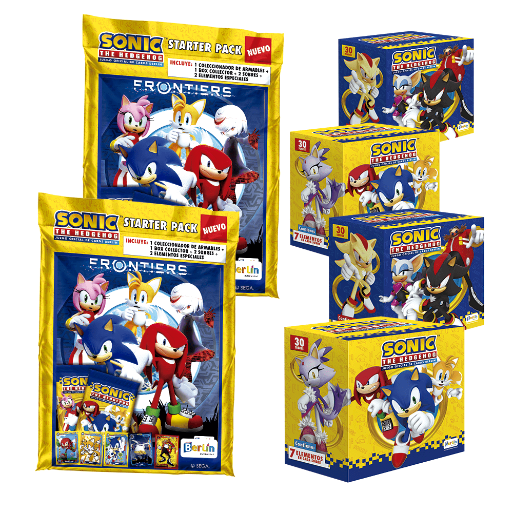 Cards Sonic Editorial Berlin 2 Starter Pack + 4 cajitas (120 sobres)