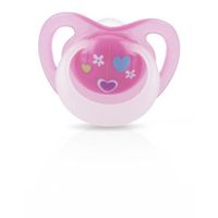 Chupón Para Bebé NubyOrtho Glow In The Dark Rosado