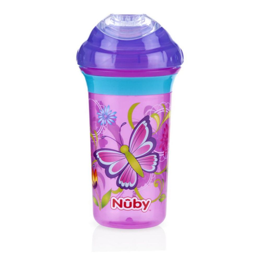 Vaso para Bebé Nuby Click It 9 Onzas/27Oml 0% Bpa Morado