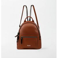 MOCHILA MEDIANA EN CUERO GRABADO