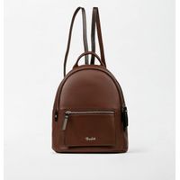 MOCHILA MEDIANA EN CUERO GRABADO