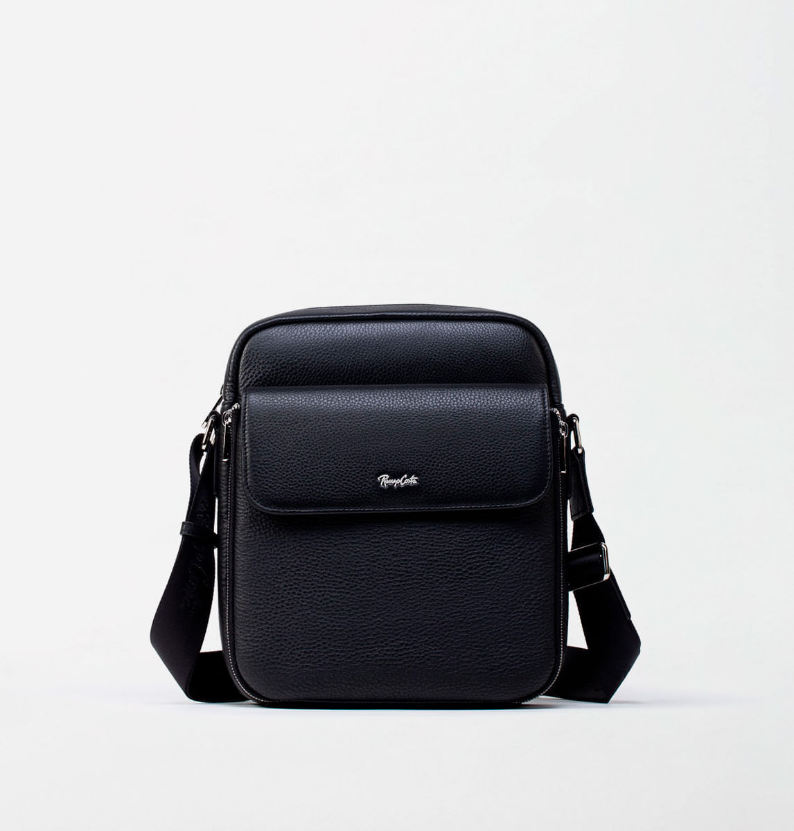 MORRAL DE ESTILO CASUAL EN CUERO GRABADO