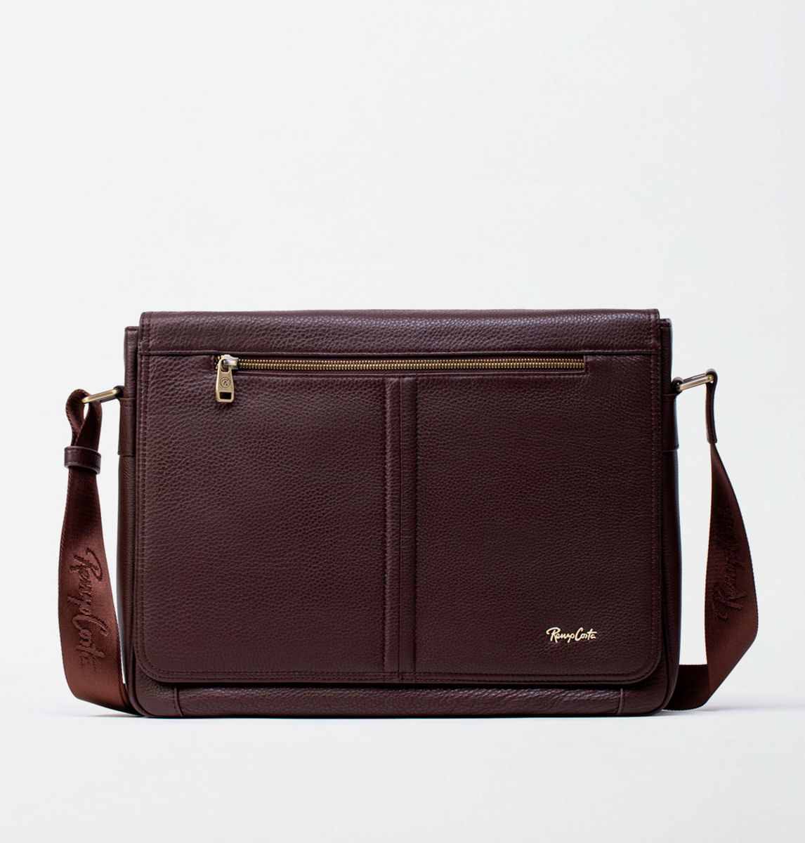 MORRAL GRANDE EN CUERO GRABADO
