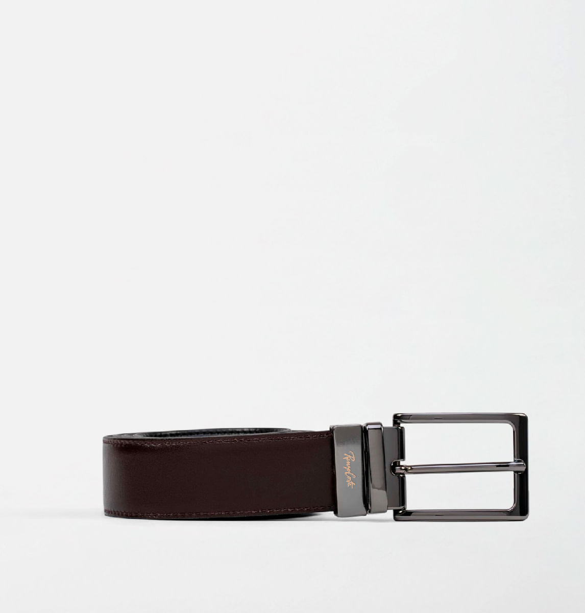 CORREA REVERSIBLE DE CUERO LISO