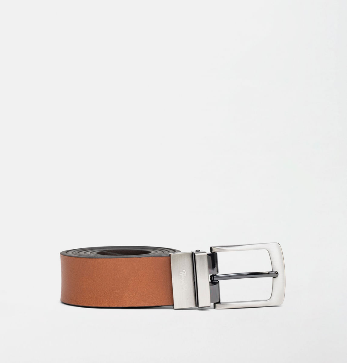 CORREA REVERSIBLE DE CUERO LISO