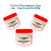 3 Crema Reductora para Abdomen Lipo Cream Tapa Roja