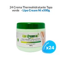 24 Crema Corporal Thermohidratante Tapa Verde- Lipo Cream Ni 500gr