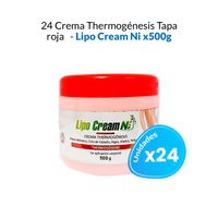 24 Crema Thermogénesis Tapa roja - Lipo Cream NI 500gr