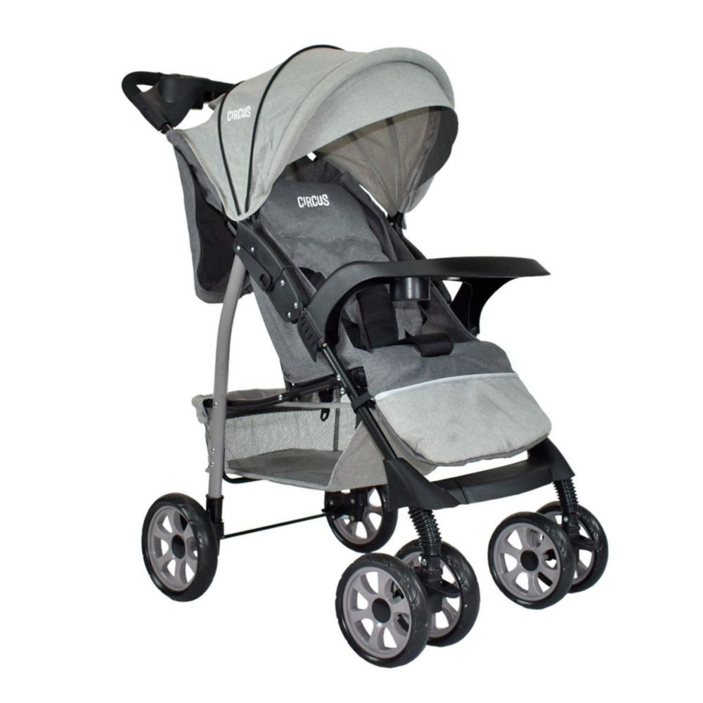 Coche Multiposiciones Para Bebe Baby Circus Gris
