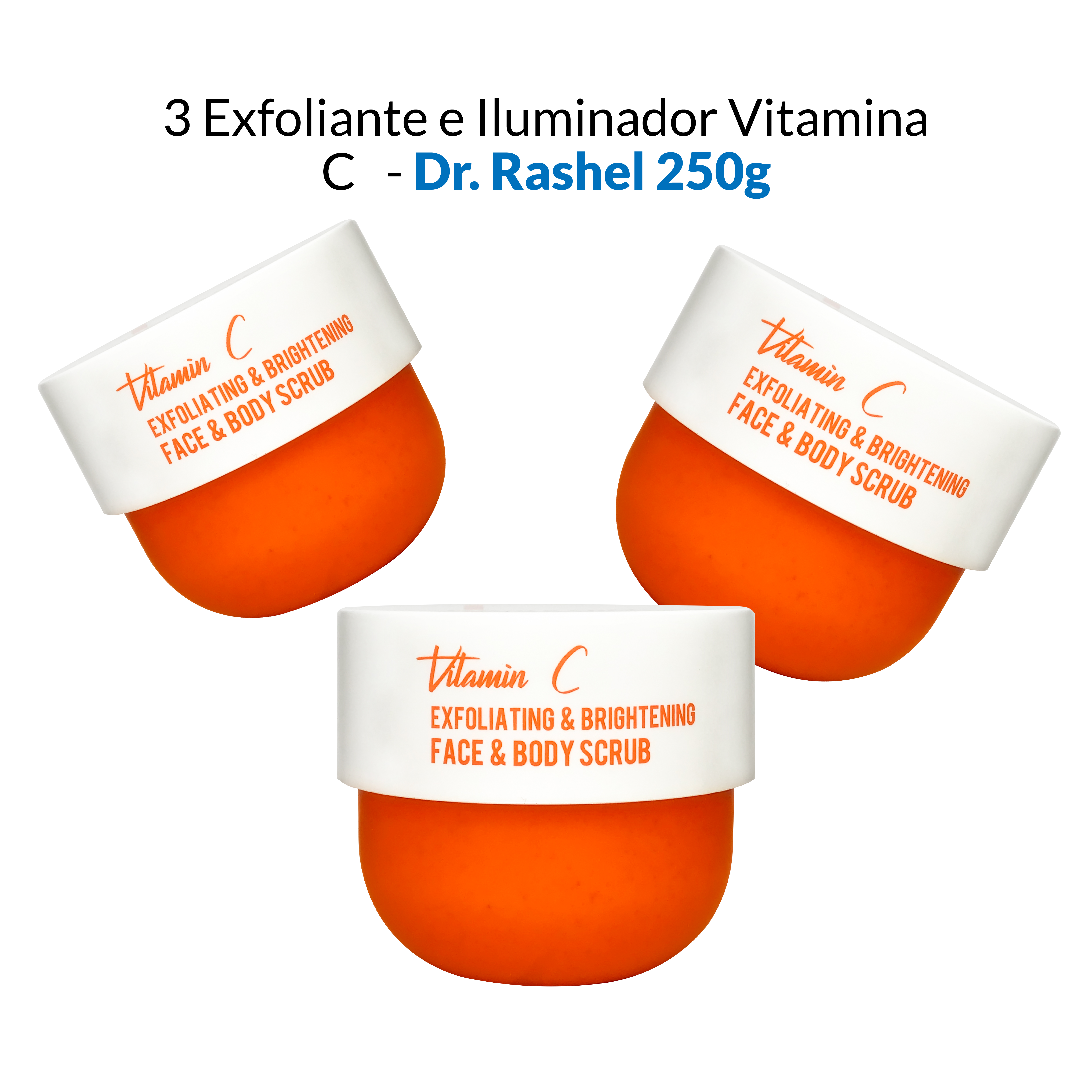 3 Exfoliante e Iluminador Vitamina C - Dr. Rashel 250gr