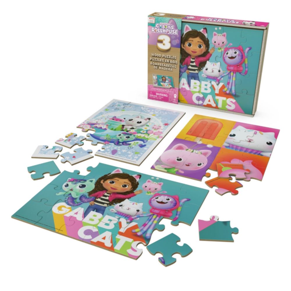 Rompecabezas Spin Master Games Pack X3 Gabys Dollhouse