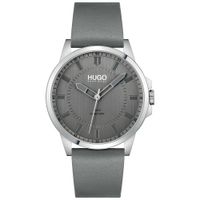 Reloj Hugo Boss First 1530185 para Hombre Acero Inoxidable Correa de Cuero Gris