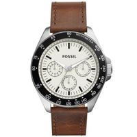 Reloj Fossil Neale BQ2202 Multifuncional Correa Cuero Marrón Dial Crema