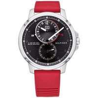 Reloj Tommy Hilfiger Logan 1791628 Acero Inoxidable Correa de Silicona Rojo