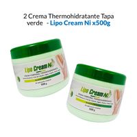 2 Crema Corporal Thermohidratante Tapa Verde- Lipo Cream Ni 500gr