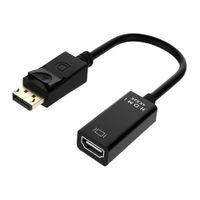 Adaptador Genérico displayport a hdmi, negro