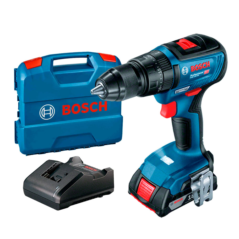 Taladro Percutor Bosch GSB 18V-50 + 1 Batería 2.0Ah