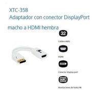 Adaptador Xtech  4K Display Port a HDMI 32AWG - XTC-358 Blanco