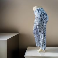 Pantalon de mujer bota de sirena en estampado cebra