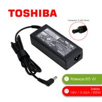 Cargador De Laptop Toshiba 19v 3.42a 5.5x2.5mm 65w
